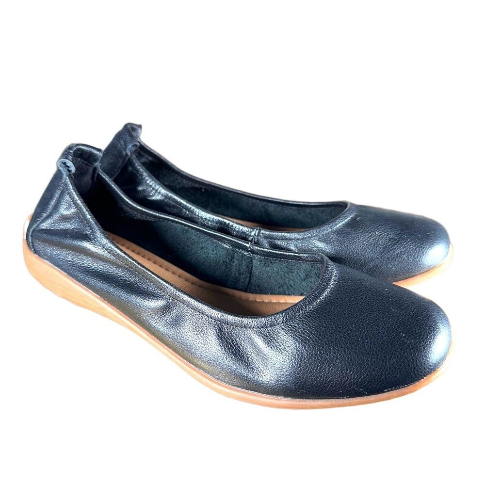 Josef Seibel Ballet Flats Shoes 5.5 Minimalist Comfort Casual Travel Black Fenja